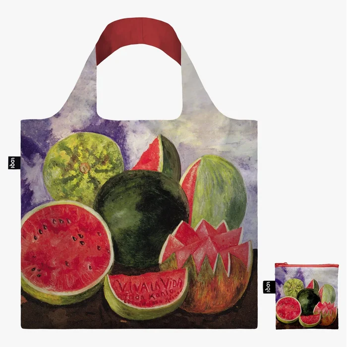 LOQI skládací taška FRIDA KAHLO Viva la Vida Watermelons