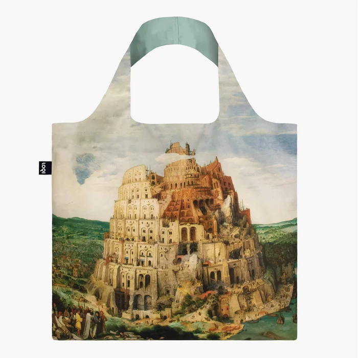 LOQI skládací taška Tower of Babel – Pieter Bruegel starší