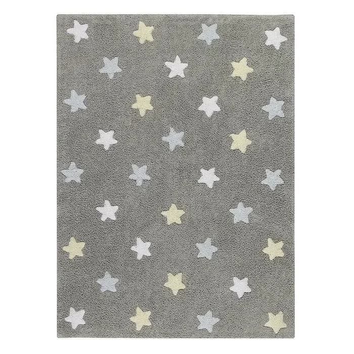 Lorena Canals Bio koberec Stars 120×160 cm šedo-modrý