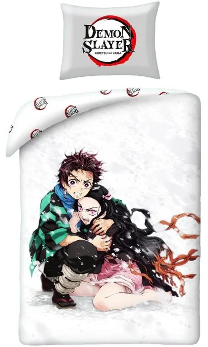 Ložní povlečení Demon Slayer Tanjiro a Nezuko 100% bavlna