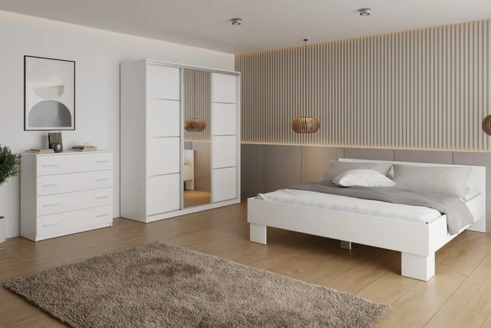 Ložnice Barnaba 180x200, bílá