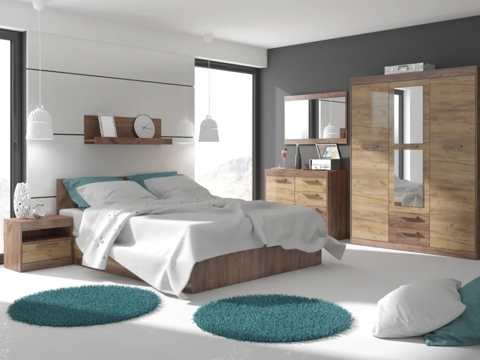 Ložnice GATTON 1 – craft tobaco / craft zlatý, 5 let záruka