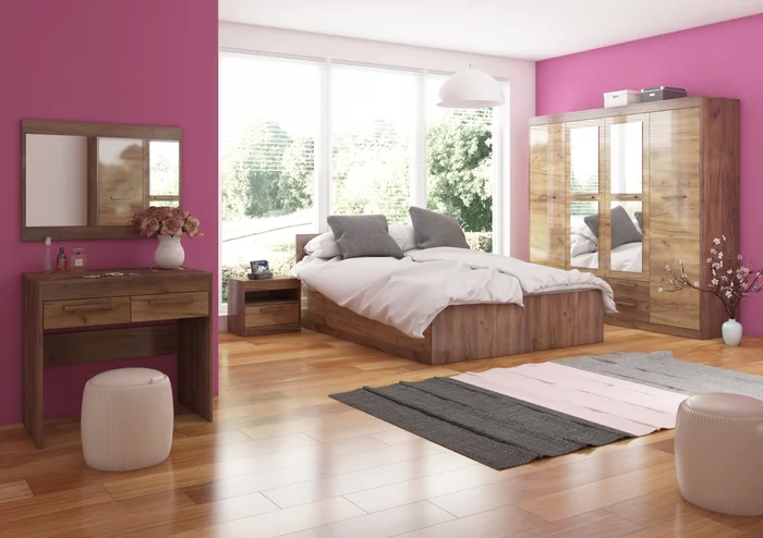 Ložnice GATTON 2 – craft tobaco / craft zlatý, 5 let záruka