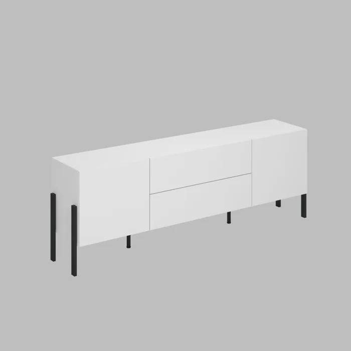 Lucerne TV stolek 2D2S, bílý