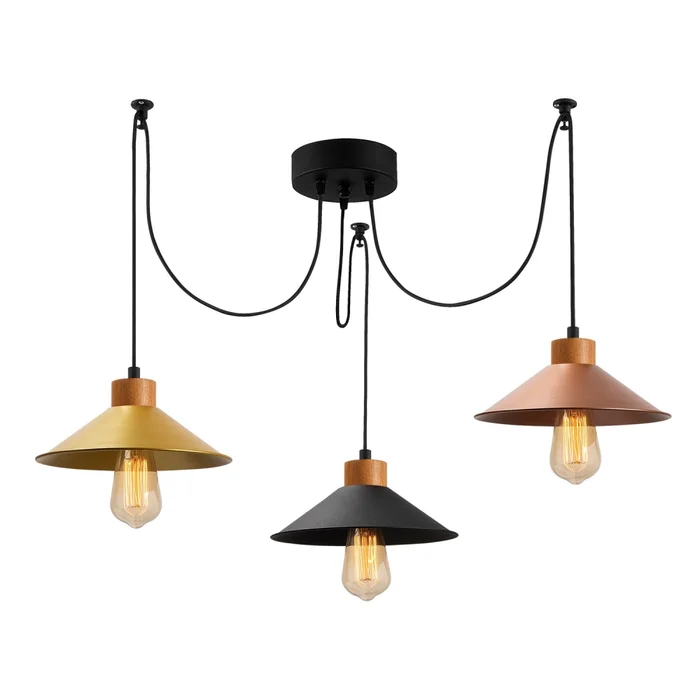 Lustr LINFIR 3xE27 – 114×100 cm, vícebarevný