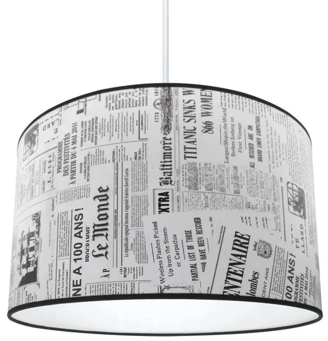 Lustr Newspaper s E27 60W 230V