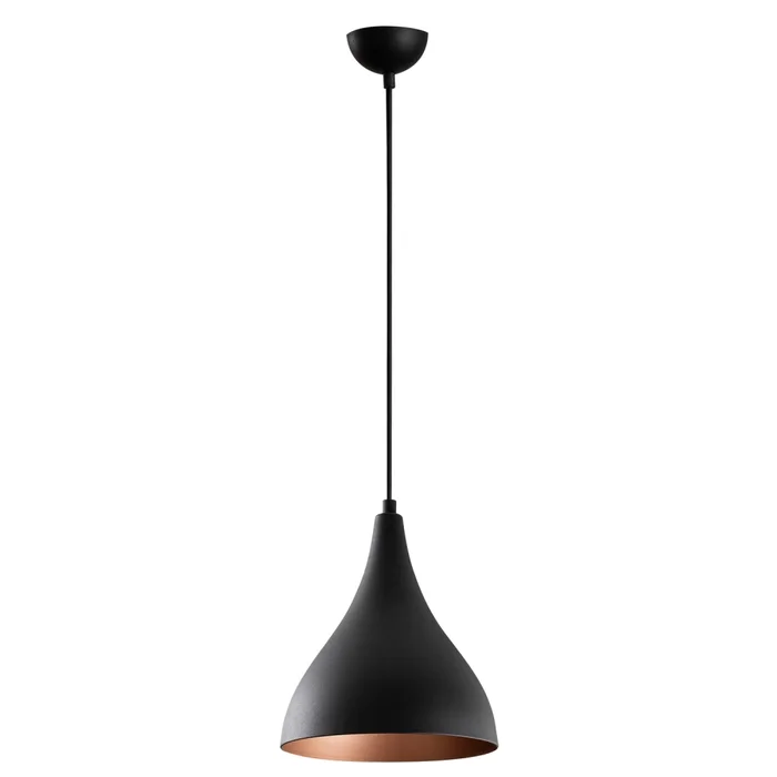 Lustr TRENOR 1xE27, 22×122 cm, černý