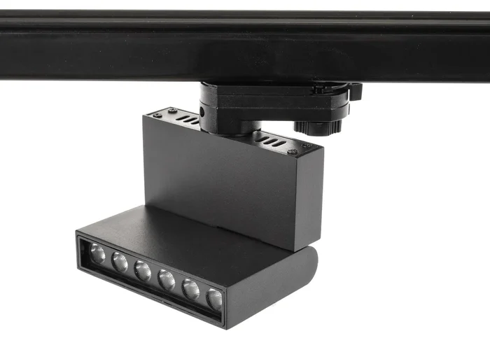 Lux LED Svítidlo na lištu SEMO-B 12W Černé, Chladný odstín