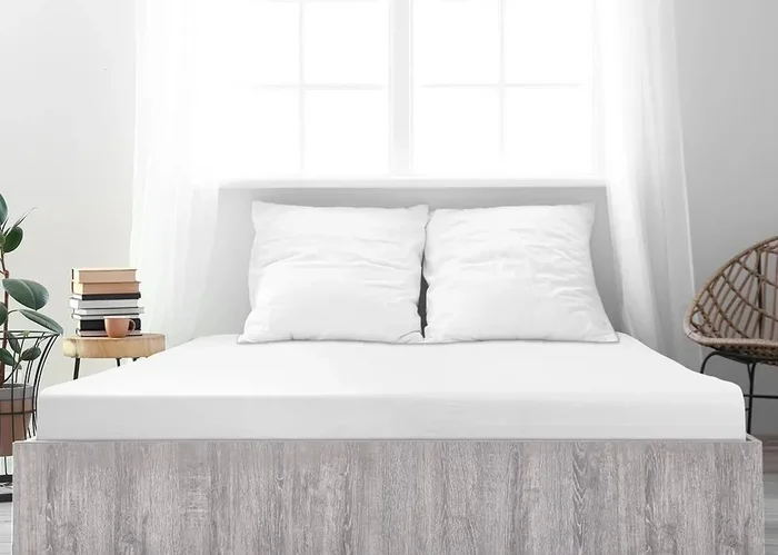 Luxora Mako Bavlněné Jersey Prostěradlo 180x200 cm Bílá