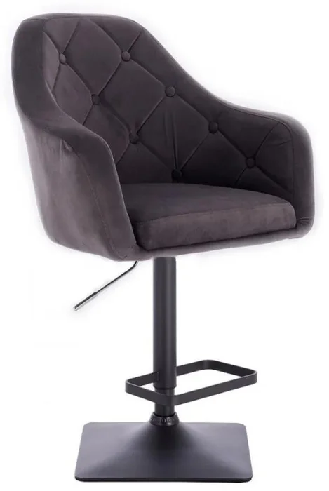 LuxuryForm DESIGN Barová židle ANDORA Velur černá