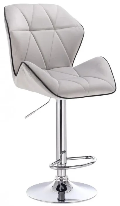 LuxuryForm DESIGN Barová židle Milano MAX Velur šedá