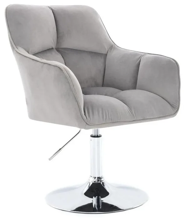 LuxuryForm DESIGN Křeslo Amalfi Velur s chromovaným podstavcem