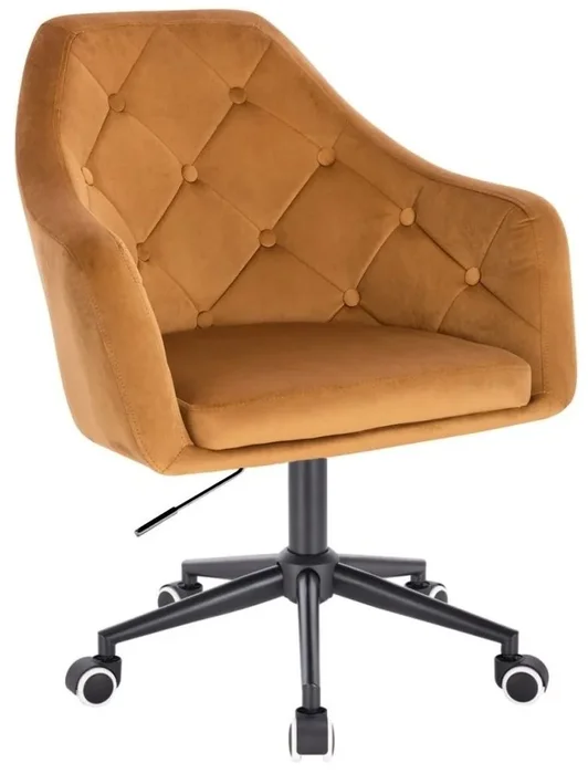 LuxuryForm DESIGN Křeslo ANDORA VELUR černá kolečka