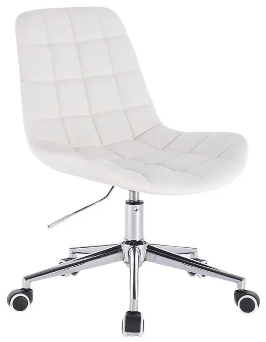 LuxuryForm DESIGN Židle Paris s kolečky a stříbrnou základnou