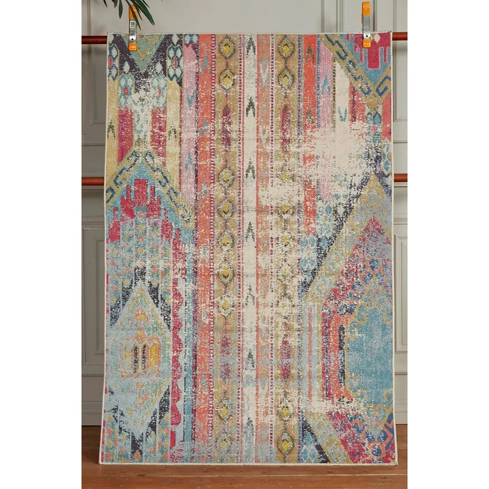 Luxusní koberec 70/30 bavlna/polyester, nízký vlas, protiskluz, 160×230 cm