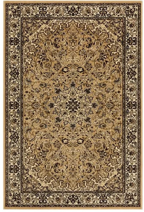 Luxusní Koberec Breno SOLID, 240x340 cm, Béžová s Pestrými Akcenty