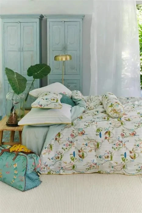 Luxusní povlečení Singerie od Pip Studio, percale, 200x200 + 2x 70x90 cm, čistě bílá
