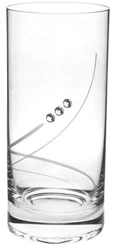 Luxusní sada sklenic Celebration Crystals Ribbon 250 ml (4 ks)