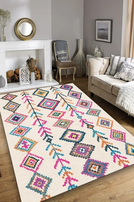 Luxusní syntetický koberec 120×180 cm s protiskluzovou spodní stranou