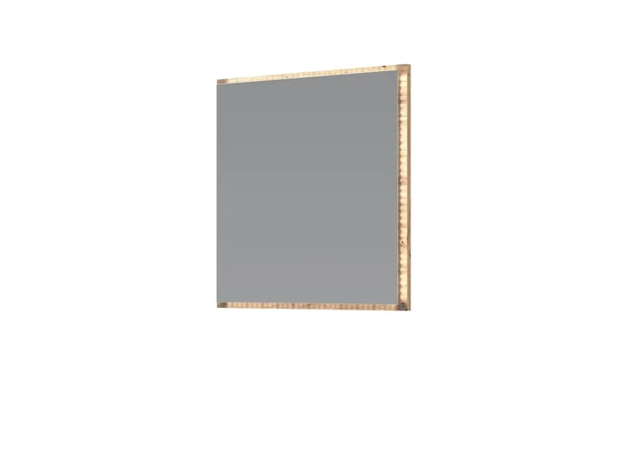 MALDAL zrcadlo 60 cm s LED osvětlením – dub artisan