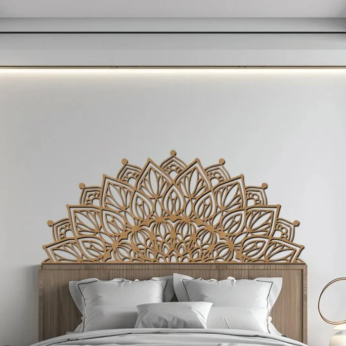 Mandala na zeď Bohatost 180x78 cm Buk