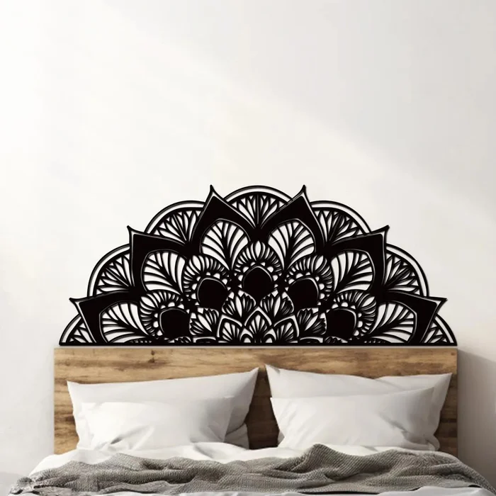 Mandala POTĚŠENÍ pro postel 90x36 cm, černá