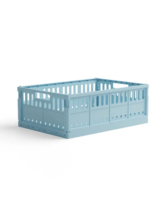 Maxi skládací přepravka Made Crate Crystal Blue