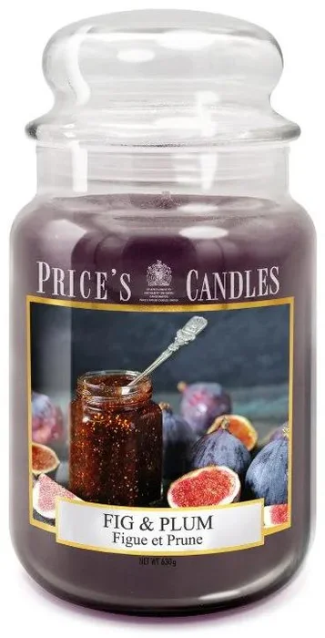 Maxi skleněná svíčka Fig & Plum