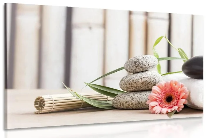 Meditativní wellness obraz na plátně