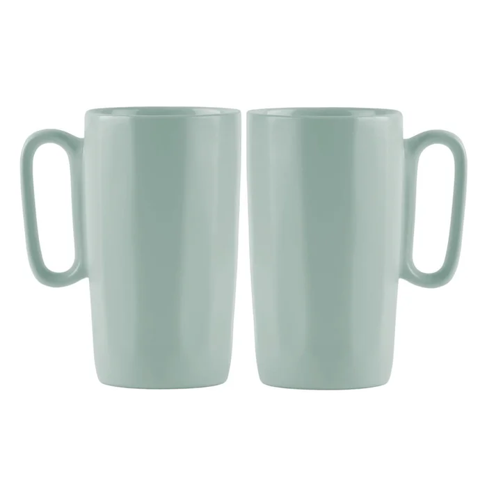 Mentolové hrnky z kameniny – sada 2 ks 330 ml