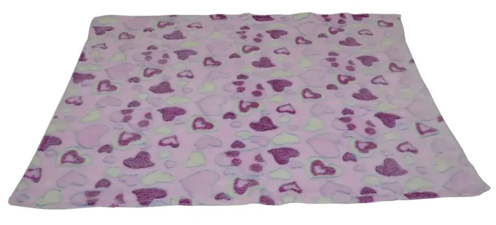 Mikroplyšová deka pro psa 70×60 cm, růžová