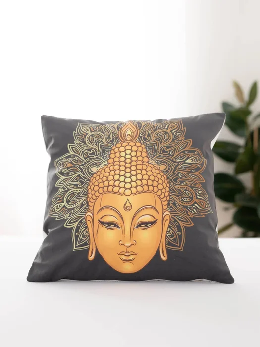 Mikroplyšový povlak na polštář 45x45 cm - Buddha