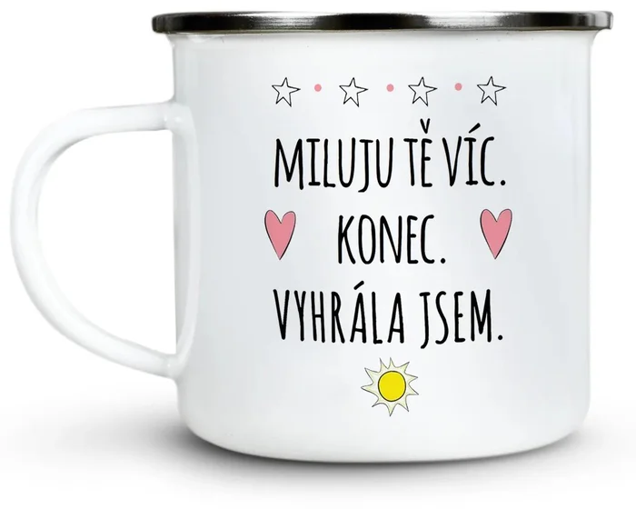 Milující Plecháček s Vtipným Potiskem 300 ml