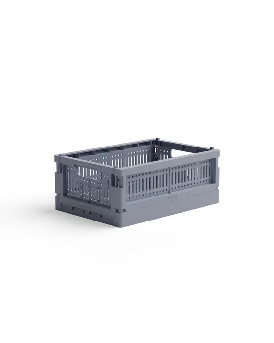 Mini Made Crate – modrošedá skládací přepravka