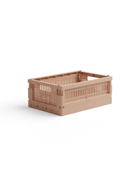 Mini skládací přepravka Made Crate – blush