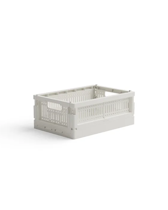 Mini skládací přepravka Made Crate mléčná