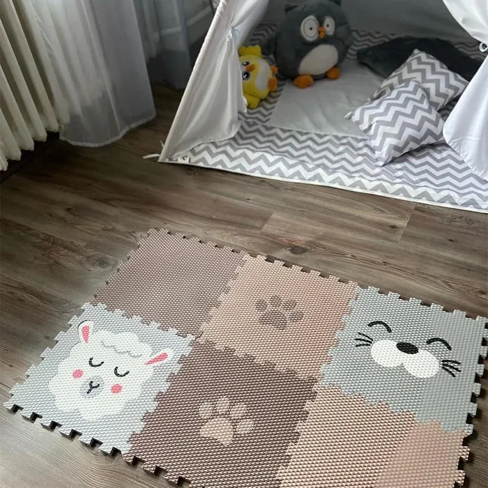 Minideckfloor Podlaha 6dílná s motivy zvířátek
