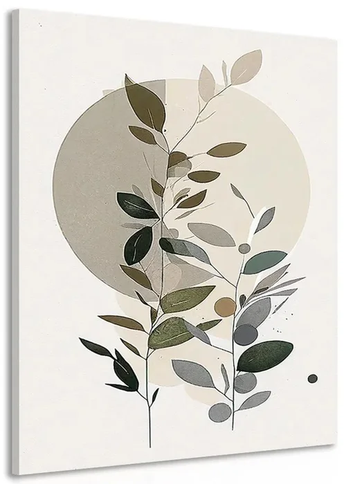 Minimalistický boho obraz rostliny