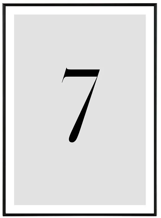Minimalistický obraz Number VII 50x70 cm