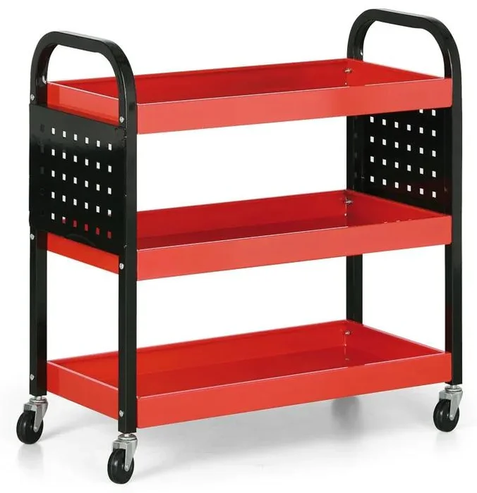 Mobilní dílenský vozík s perforovanými stěnami 750x350x800 mm