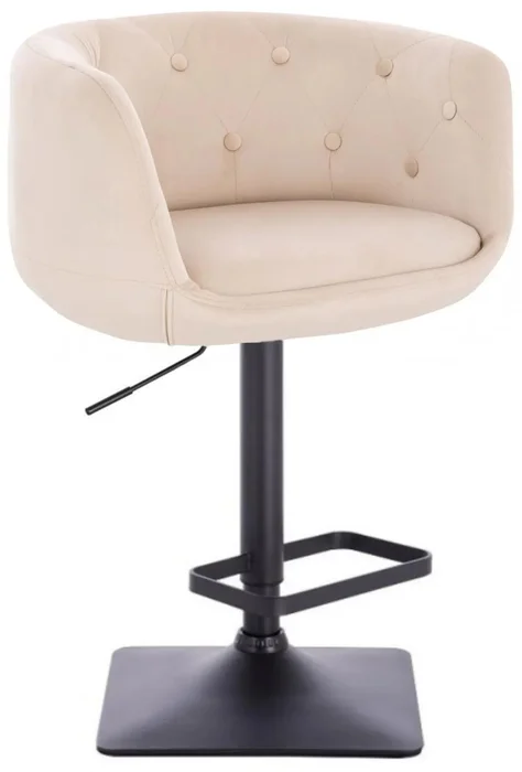 Moderní barová židle Montana VELUR s černou základnou