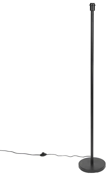 Moderní černá stojací lampa bez stínidla