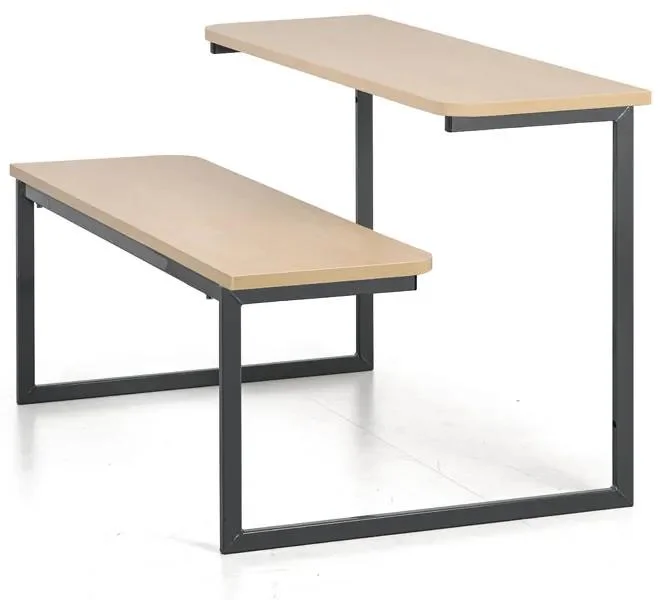 Moderní jídelní sestava s lavicí a stolem LOFT