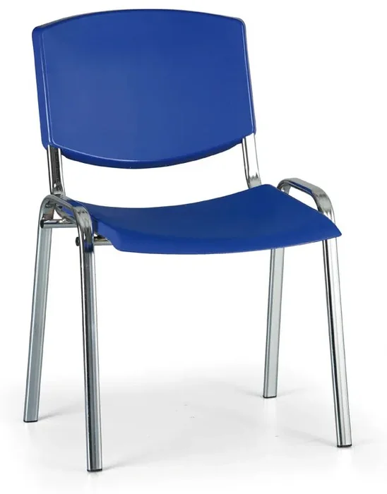 Moderní konferenční židle s chromovanými nohami