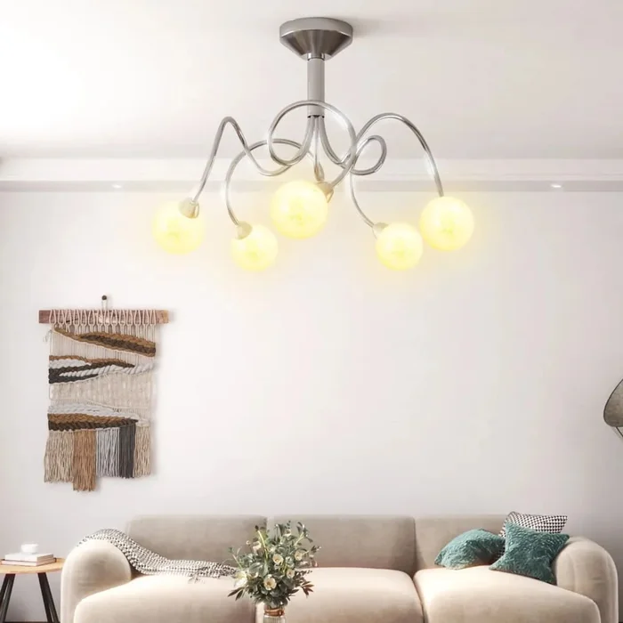 Moderní LED stropní osvětlení s kovovými stínidly