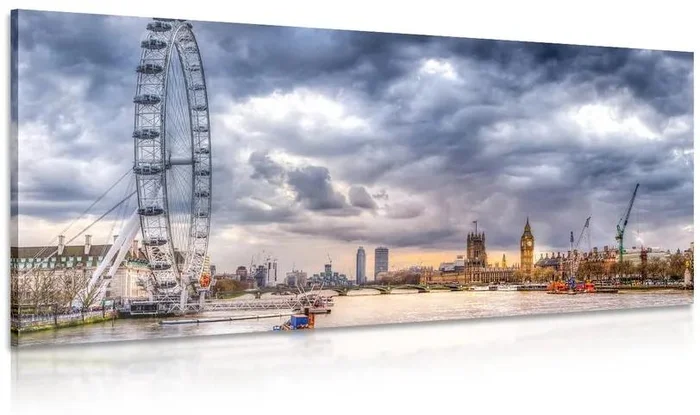 Moderní panorama Londýna s řekou Temží