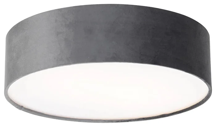 Moderní šedé stropní svítidlo s zlatým detailem 40 cm