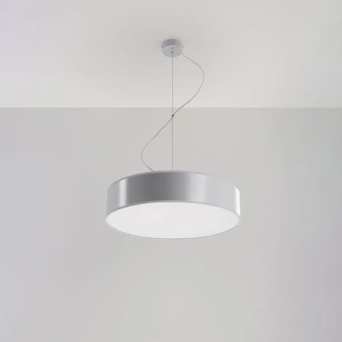 Moderní šedé závěsné svítidlo Atis 45 cm