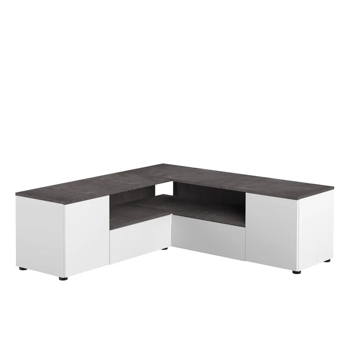 Moderní TV stolek v dekoru betonu 130x46 cm