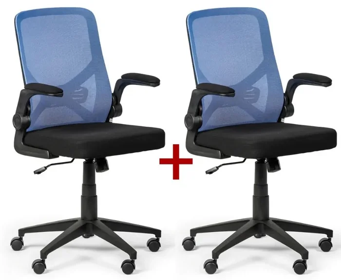Modrá kancelářská židle FLEXI s bonusem druhé zdarma